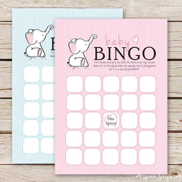 Baby shower bingo printable pdf